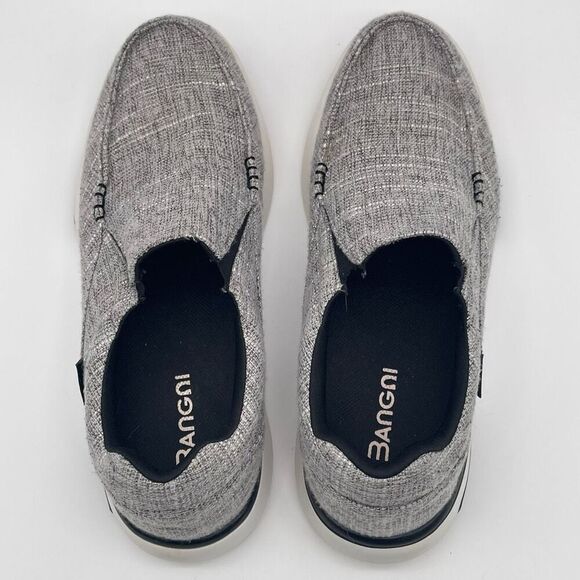 ORTHOCOMFOOT Boat Shoes Mens Size 12 Heather Gray Slip-On Loafers Comfort Canvas - Picture 8 of 16
